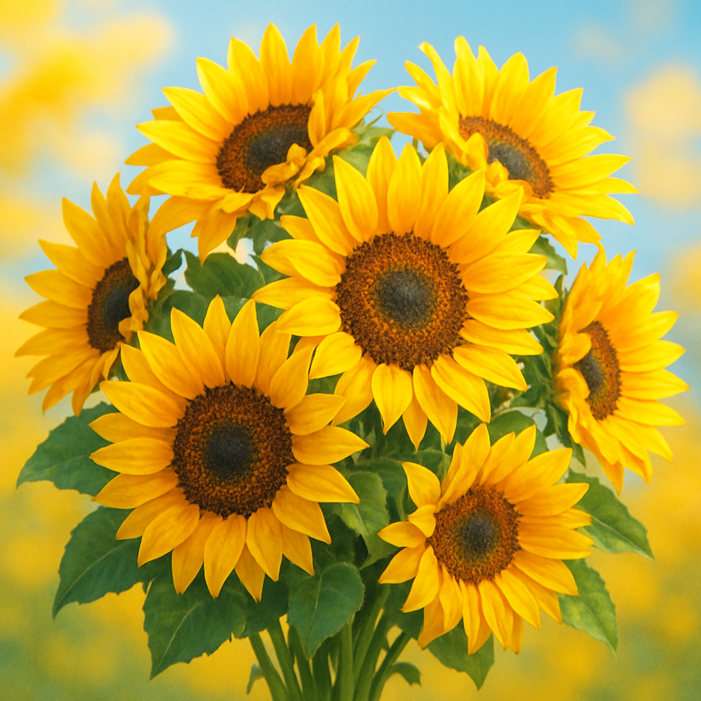 Bouquet di girasoli
